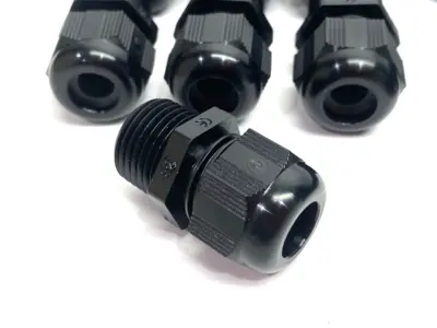 New | in-Stock Altech Strain Relief Cable Gland, 1/2" NPT Black, 3-9mm LOT OF 27 Electrical Fittings Michigan US | Maverick Industrial Sales #1390647