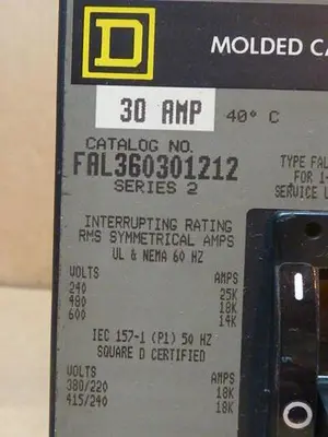 USED SQUARE D FAL360301212