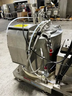 Rousselet Robatel RC-40 VXKSAR gas-tight perforate basket centrifuge, Hastelloy C-22.