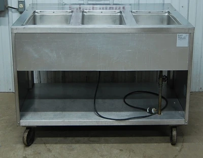 142-0438 Randell 3613M 3 Well Hot Food Warmer & Steam Table