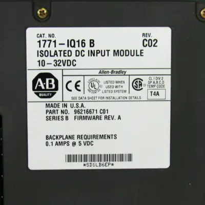 USED ALLEN BRADLEY 1771-IQ16