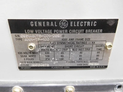 Used GE AKR-7F-100 Circuit Breakers Ohio US | Equipment Recovery Corp. #1329735