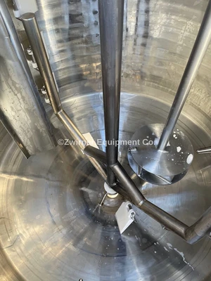 WALKER MODEL PZ-CB 300 GALLON STAINLESS STEEL DOME TOP CONE BOTTOM INSULATED MIX TANK