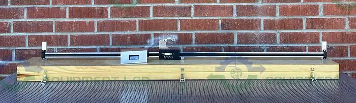 Used BETA PRECISION INDUSTRIES PEAK STAND MICROSCOPE 50X W/ ELECTRONIC RULER 60" Measuring Microscopes California US | Equipment Lab #488514