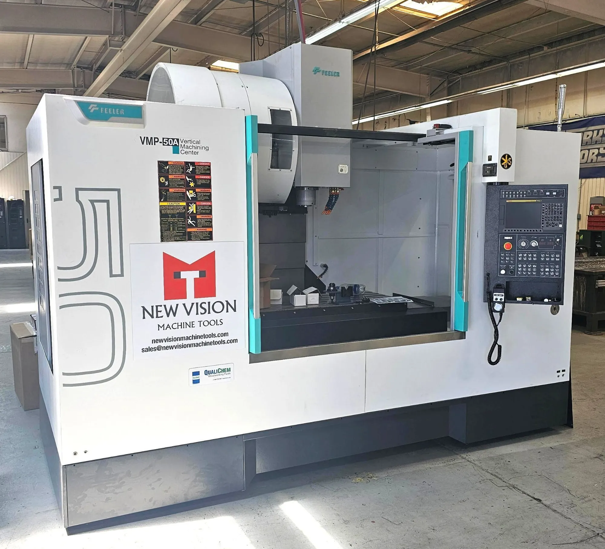 2022 FEELER MODEL VMP-50A CNC 3-AXIS VERTICAL MACHINING CENTER, NEW 2022 DEMO MACHINE WITH 61 HOURS