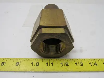 Parker BH12-61-W Brass 1-1/2 Body Poppet Valve Shut off 1-1/4"NPTF Quick Couplin