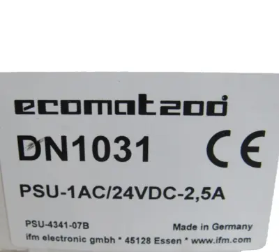 NEW EFECTOR DN1031 POWER SUPPLY PSU-1AC/24VDC-2,5A-DN1031