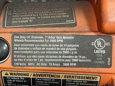 Used RIDGID CM14500 Abrasive & Friction Saws Ohio US | HGR 24 #1508133