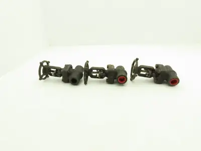 R-P&C Fig EF56D Gate Valve 3/4" Class 800 Socket Weld 1975 PSI @ 100°F Lot of 3