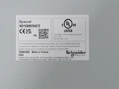 Used SCHNEIDER ELECTRIC NSYSBM204012 Misc Electrical & Power Parts British Columbia CA | Lenmark #253717