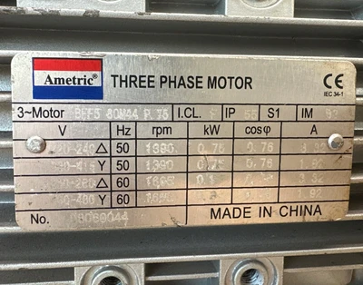 NEW Ametric BFF5-80M44P0.75