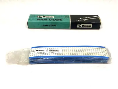 New | in-Stock Panduit Pan-Code Wire Marker Cards BOX OF 25 CARDS Blank Label Michigan US | Maverick Industrial Sales #1392534