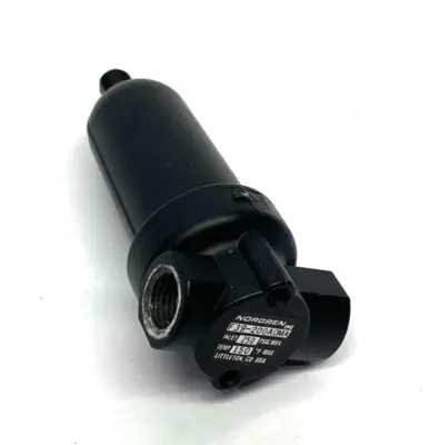 Used IMI Norgren Miniature Coalescing Filter with Autodrain, 1/4" PTF Filters Michigan US | Maverick Industrial Sales #1410866