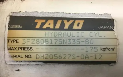 Used TAIYO 3FZ80B175N335-B0 Cylinders Michigan US | Ideal Machinery #1288794