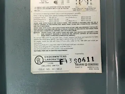 Used SQUARE D H361 Electrical Panels Ohio US | HGR 24 #1507669