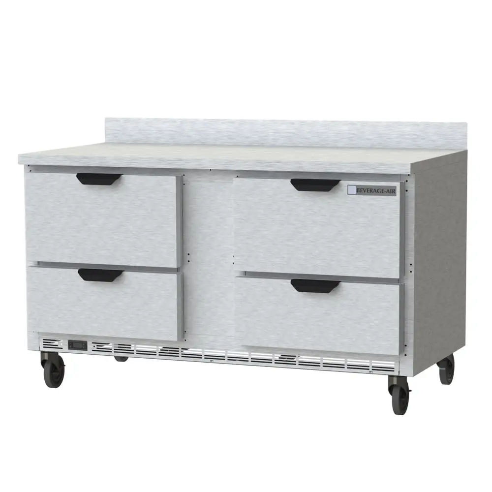 Beverage-Air WTRD60AHC-4 60" Worktop Refrigerator W/ (2) Section, 115v