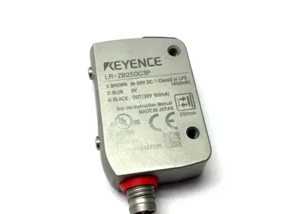 USED KEYENCE SELF-CONTAINED CMOS DISTANCE BASED LASER SENSOR 3-PIN M8