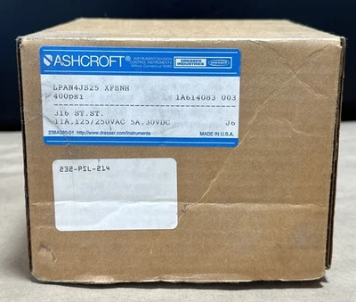 NEW Ashcroft LPAN4JS25