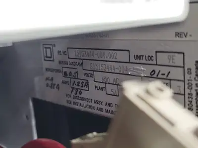 USED SQUARE D MODEL 6