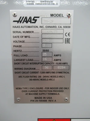 Used 2019 HAAS TM-2P Vertical Machining Centers Minnesota US | Machinesused.com #1412992