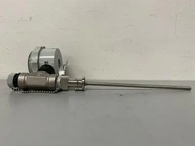 USED STATUS INSTRUMENTS 785195 TEMPERATURE SENSOR PROBE W/ 1" SANITARY FITTINGS