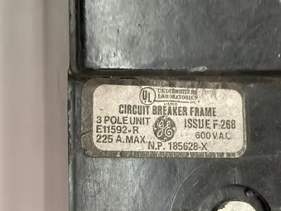 Used GE E11592-R Circuit Breakers | Surplus Asset Holdings #1188977