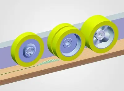 GR12 DC Power Feeder Wheels / Rollers