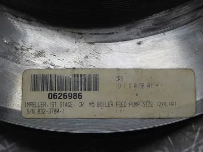 Lot of 2 Unbranded Impellers 1st Stage and 2nd through 8th Stage 5 Vanes Used