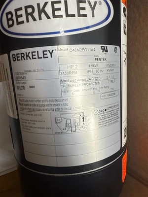 PENTAIR Berkeley B78643 Centrifugal Pumps | Fram Fram LLC (12)