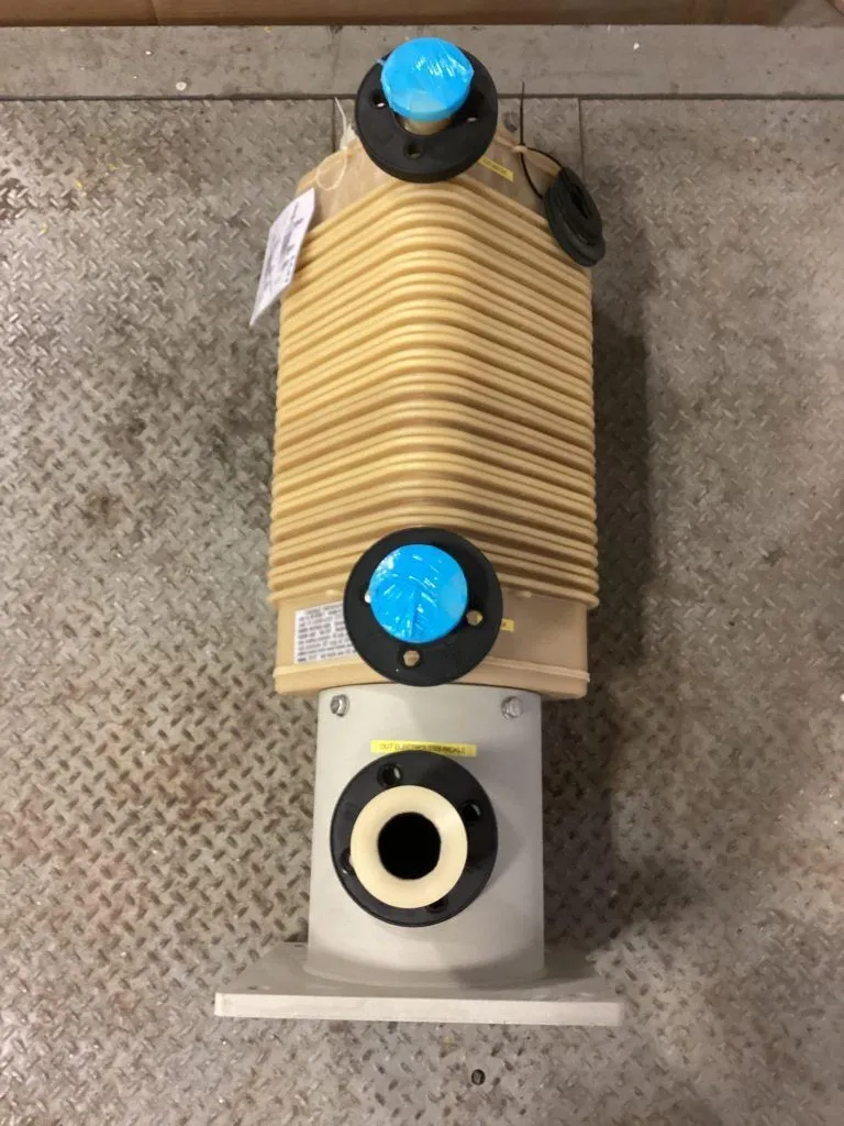 Calorplast PVDF Corrosive Media Tube Plate Heat Exchanger 45gpm 116PSIG 55°F