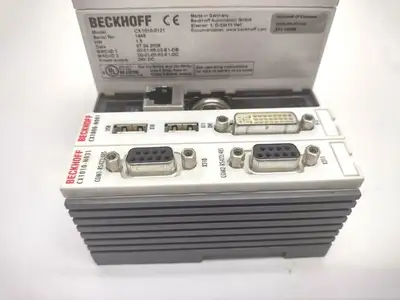 CX1010-0121, CX1100-0002, CX1010-N031, CX1000-N001 | Beckhoff CX1010-0121 CPU Module with CX1100-0002 Power Supply - For parts or not working