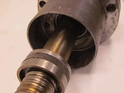 Ball Screw Assy 1 1/2" Dia 1/4" Pitch 15" Travel 33" OAL From CNC Lathe