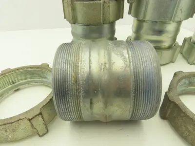 3-1/2" EMT Compression Connector Union Lot of 6