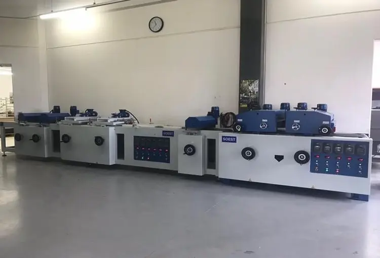 Used 2019 SOEST UNIVERSAL SURFACE FINISHING LINE – PARQUET / WOOD SURFACES Coating Lines DE | UCY Industrial GmbH #450836