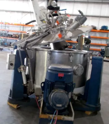(4) Ferrum DSZ-URF 1250/630 perforate basket centrifuges, 316L SS.