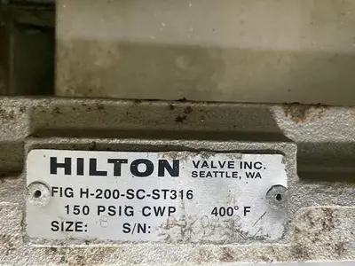 Used HILTON VALVE 8" Solenoid Valves Pennsylvania US | Global Equipment International, LLC #1341012