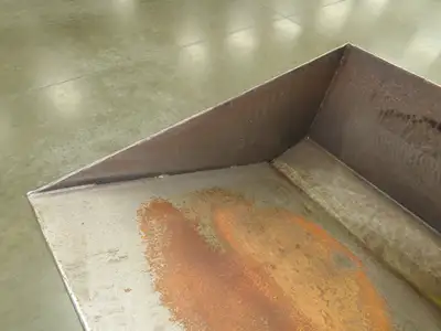 Roura Self Dumping Hopper 1/3 Yard Forklift Steel Dumpster 40x48x24"