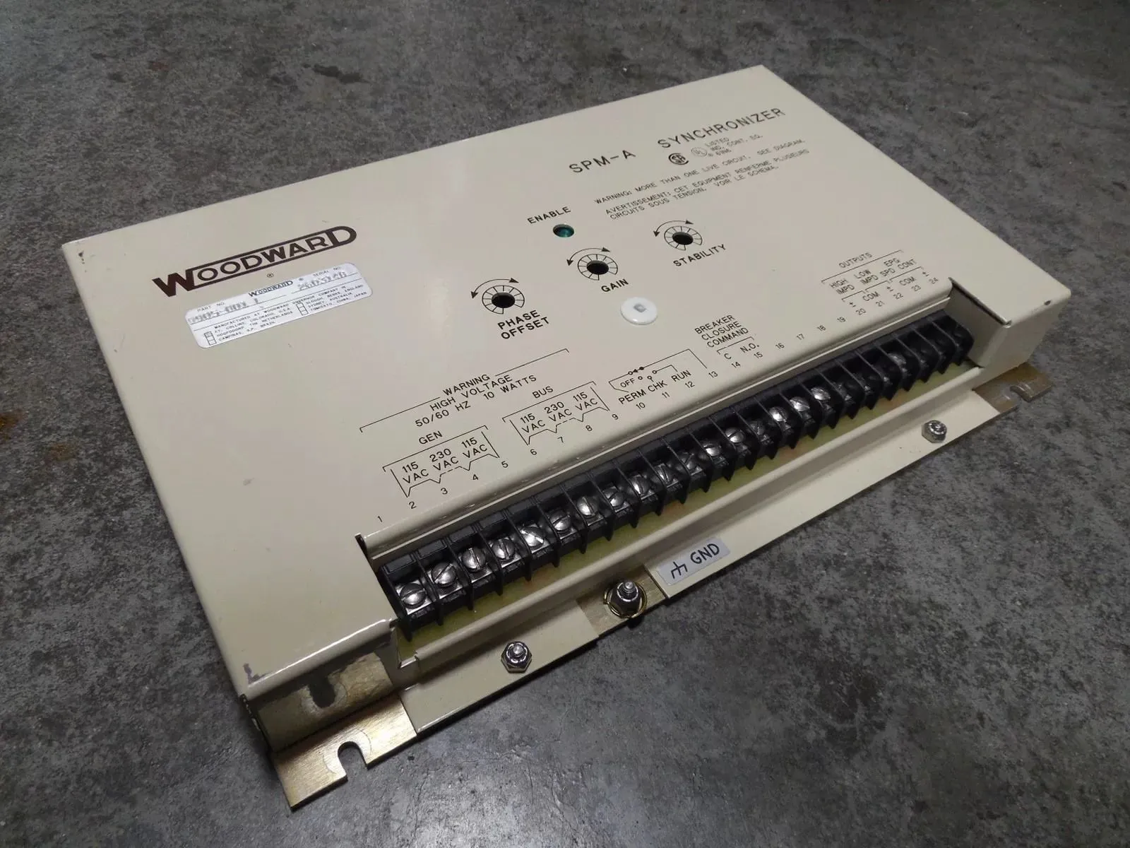 Woodward 9905-001 SPM-A Synchronizer Module Rev. L Used