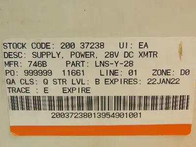 Lambda Electronics LNS-Y-28 Regulated Power Supply 28 ± 5% VDC @  2.0A