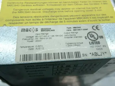 USED MECOS MBC840