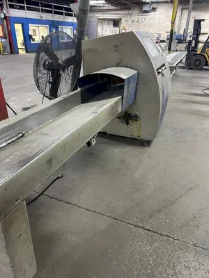 6" HIGH X 14" WIDE DIMTER  OPTICUT MODEL #S75 CROSS-CUT AUTOMATIC WOOD SAW, NEW 2003: STOCK #22923