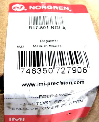 NEW NORGREN R17-801-NGLA REGULATOR R17801NGLA