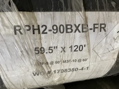 59.5” Smooth Textured PVC Conveyor Belt 3mm x 120′ RPH2-90BXB-FR