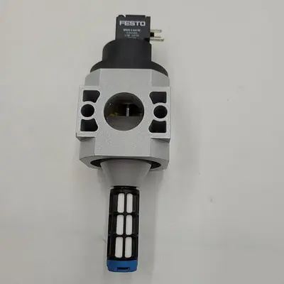 USED FESTO FESTO PNEUMATIC VALVE HEE-...-D-MIDI-24 & MUFFLER & MSEB-3-24VDC FESTO - SOLENOID VALVE