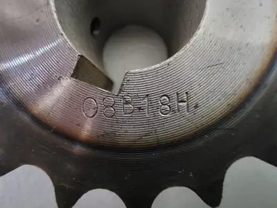 Roller Chain Sprocket 08B18H, No. 08, 18 Teeth