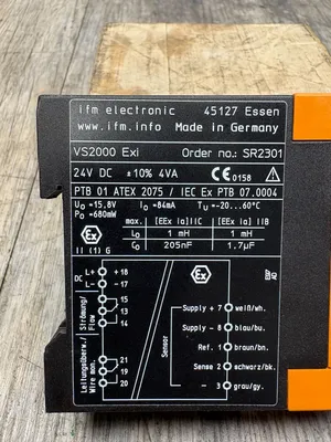 Used IFM VS2000 EXI Misc Electrical & Power Parts South Carolina US | ESS Industrial Equipment Sales #1336022
