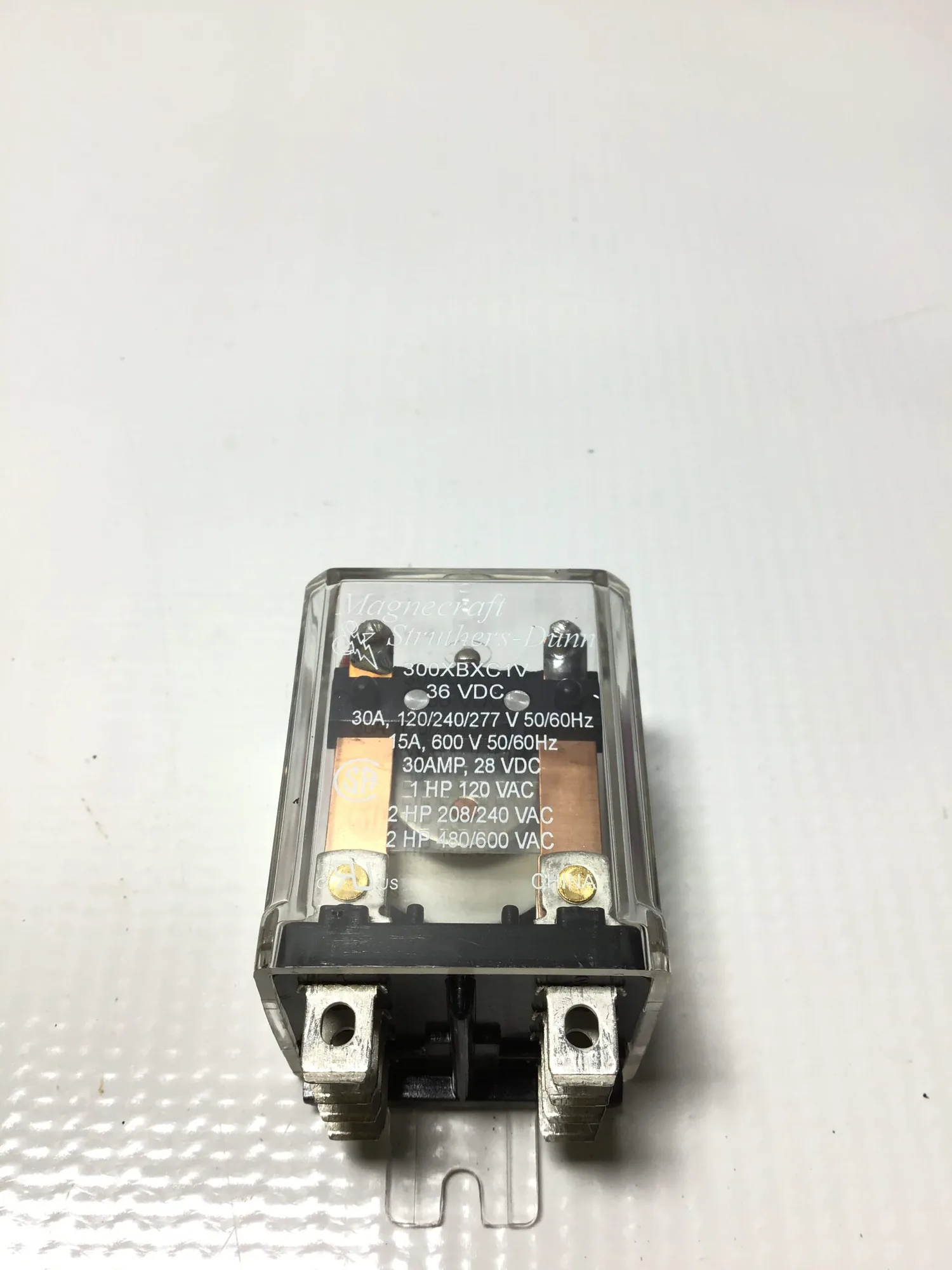 Struthers-Dunn 300XBXC1V Relay 15/30A 1-2HP