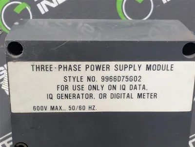 Westinghouse 9966D75G02 IQ Series Three-Phase Power Supply Module Used