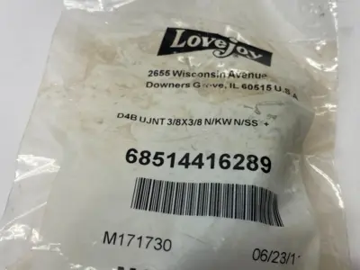 New | in-Stock LOVEJOY PIN & BLOCK U-JOINT D4B UJNT 3/8 X 3/8 N/KW N/SS BE Pins | Maverick Industrial Sales #1102479