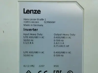 USED LENZE I51AE255F10V11001S